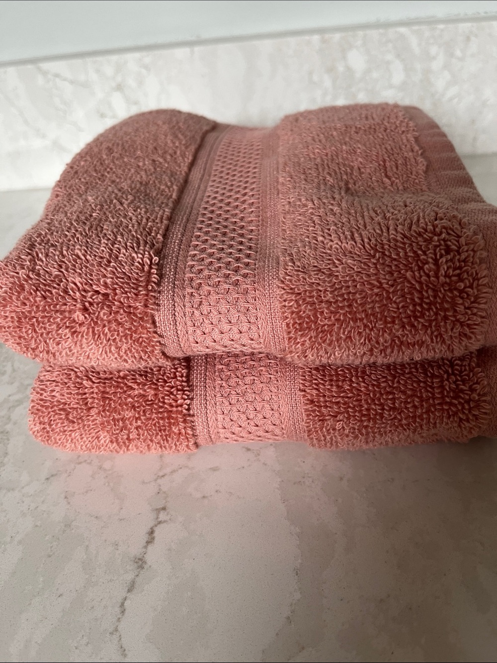 Rachel Zoe Dusty Coral Hand Towels - Set of 2